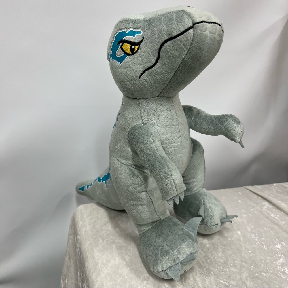 Jurassic Park Gray & Blue Plush Dinosaur Toy universal studios collectible Dino